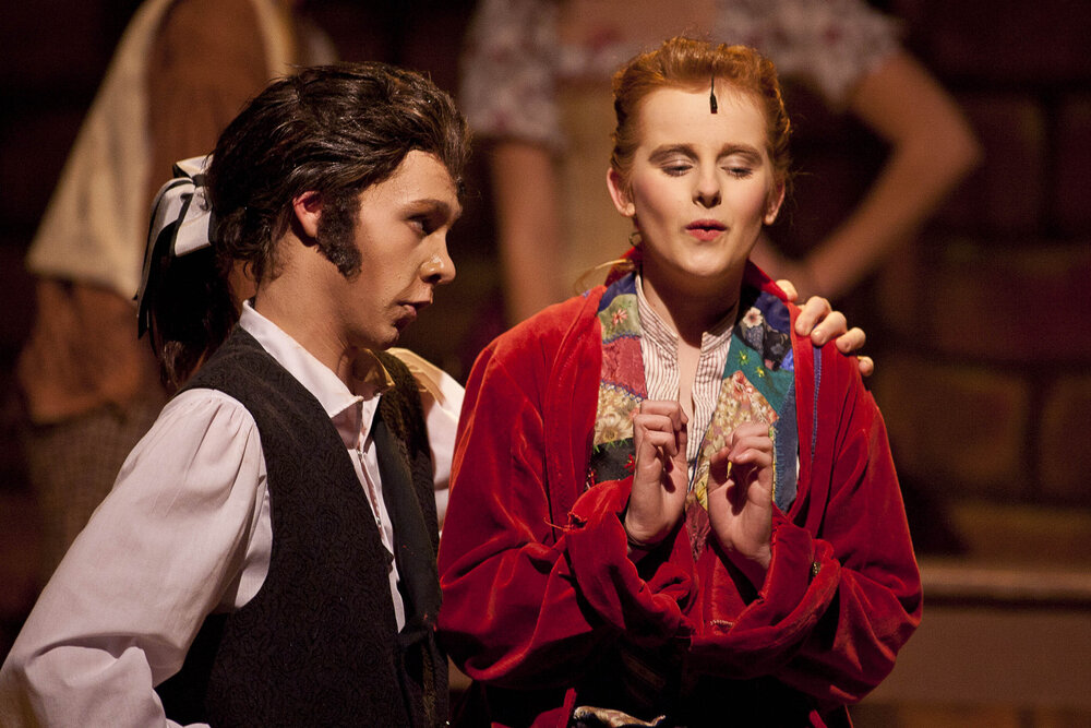 Scene from the Middle School Play 'Beauty and the Beast', 2012