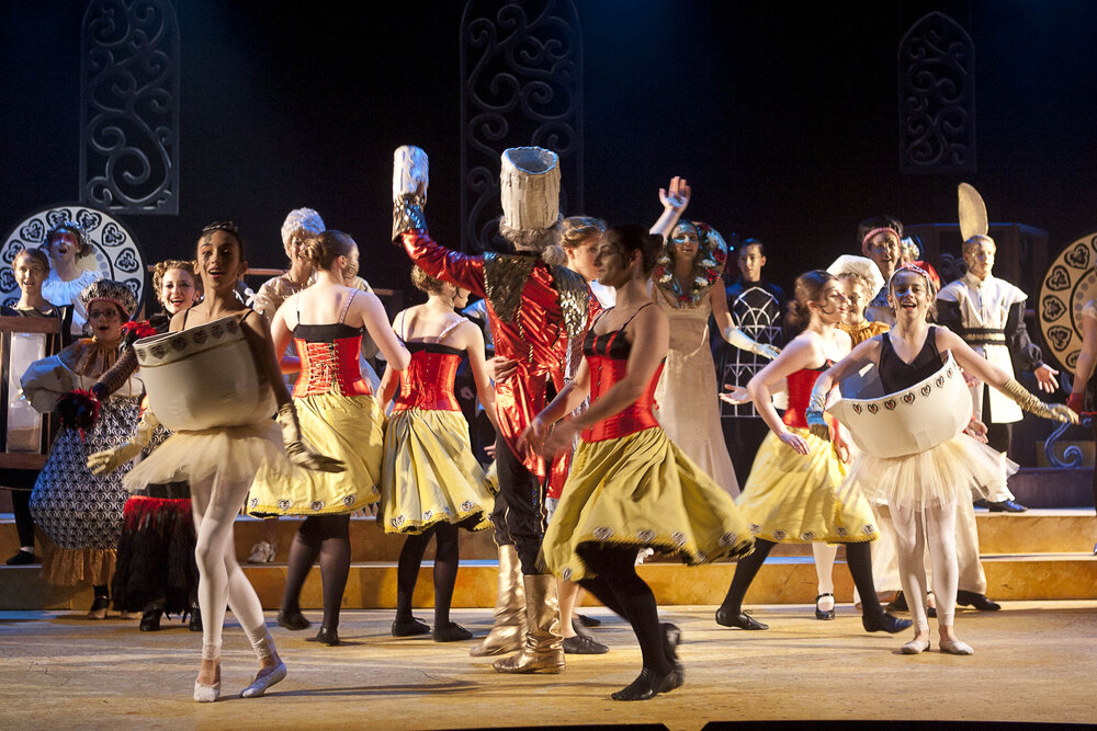 Scene from the Middle School Play 'Beauty and the Beast', 2012