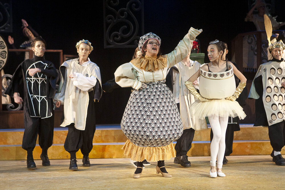 Scene from the Middle School Play 'Beauty and the Beast', 2012