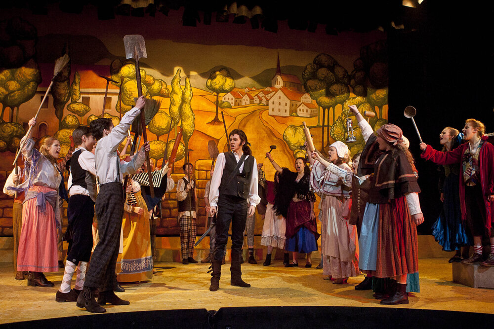 Scene from the Middle School Play 'Beauty and the Beast', 2012