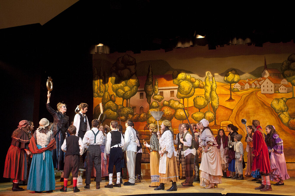 Scene from the Middle School Play 'Beauty and the Beast', 2012