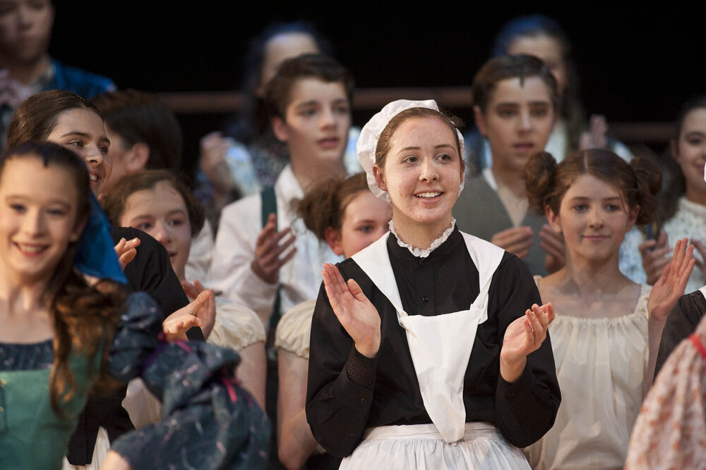 Scene from the Middle School Play 'Beauty and the Beast', 2012