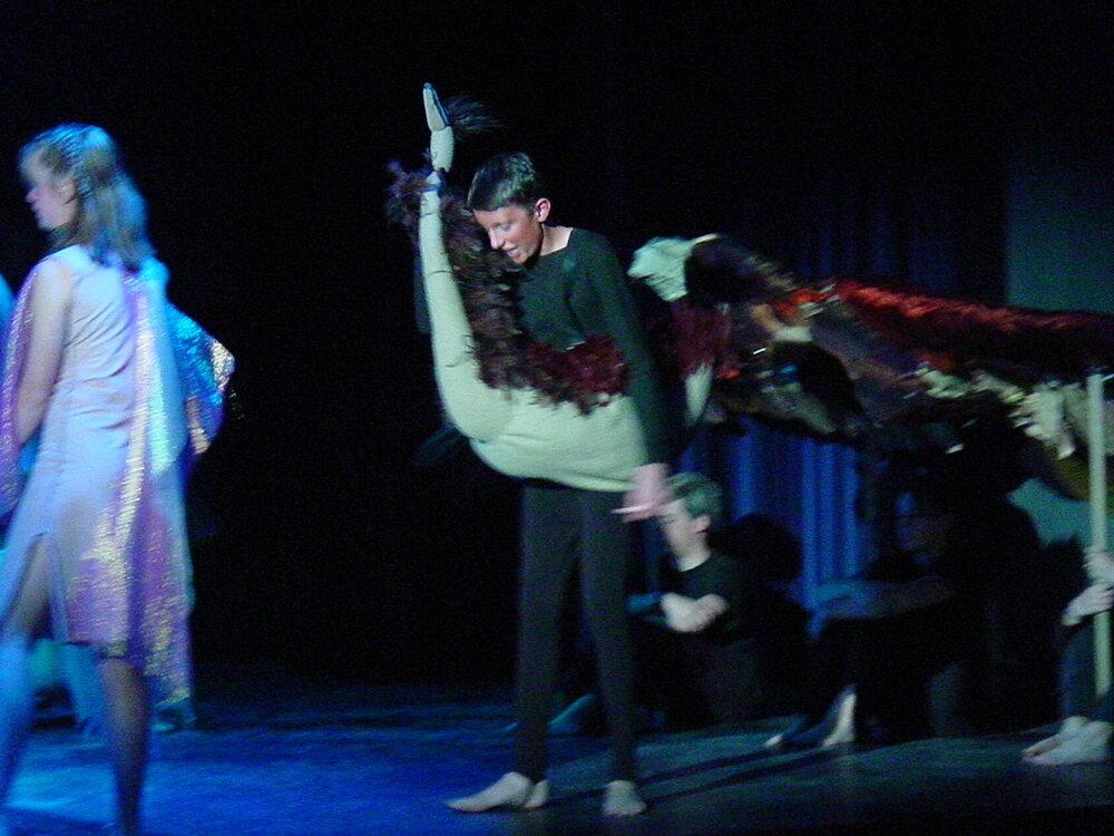 Scene from Year 8 play 'Balluck', 2002