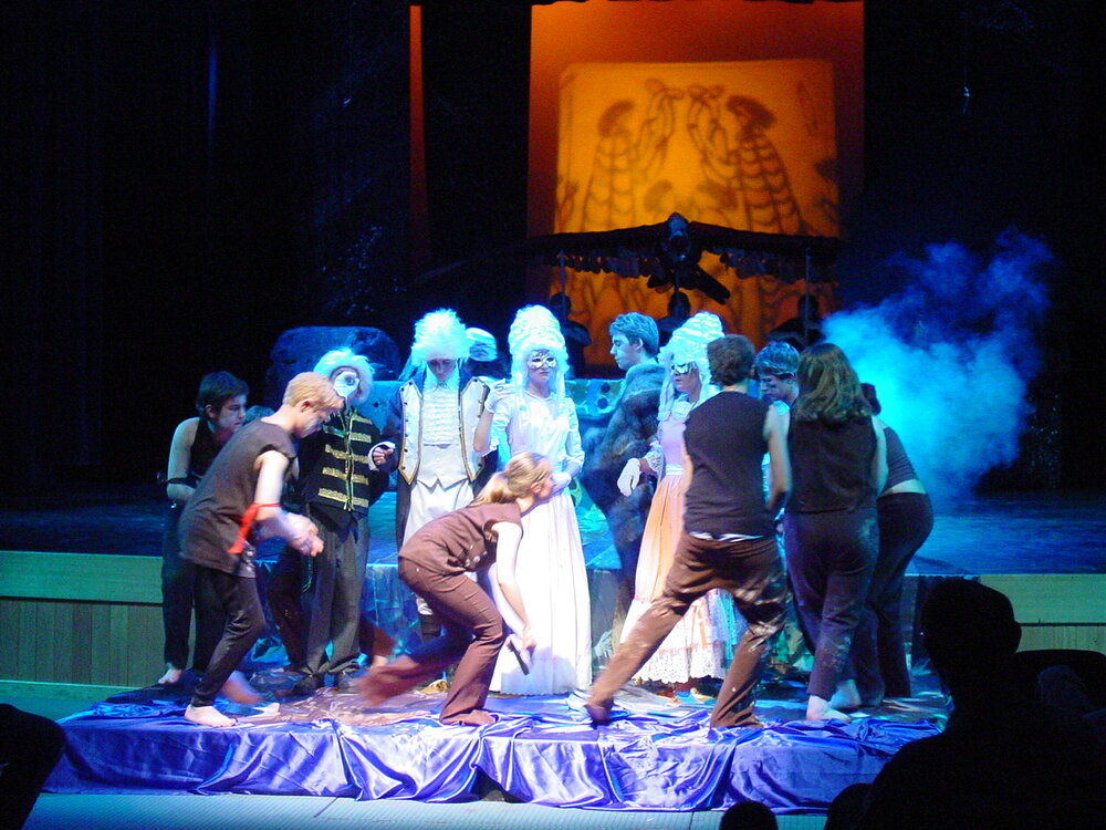 Scene from Year 8 play 'Balluck', 2002