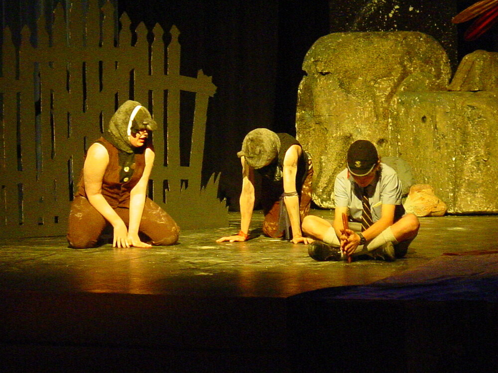 Scene from Year 8 play 'Balluck', 2002