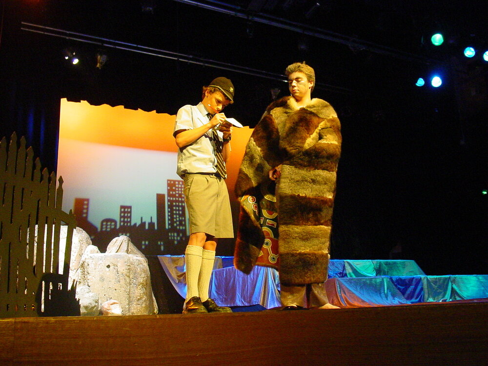 Scene from Year 8 play 'Balluck', 2002