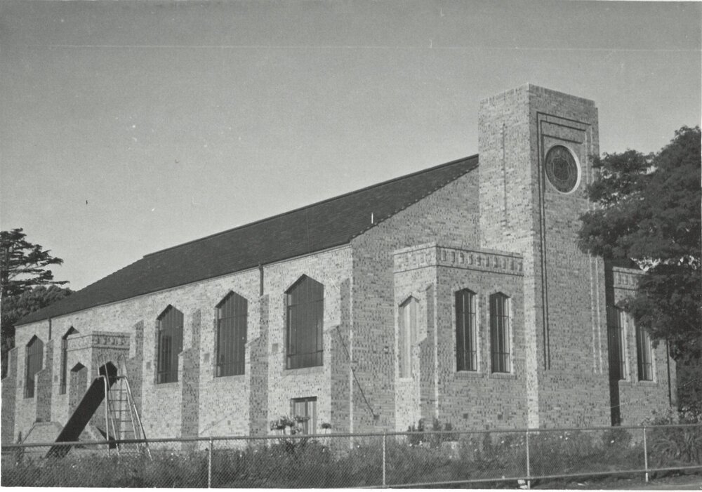 MGH West and Front elevation, 1955