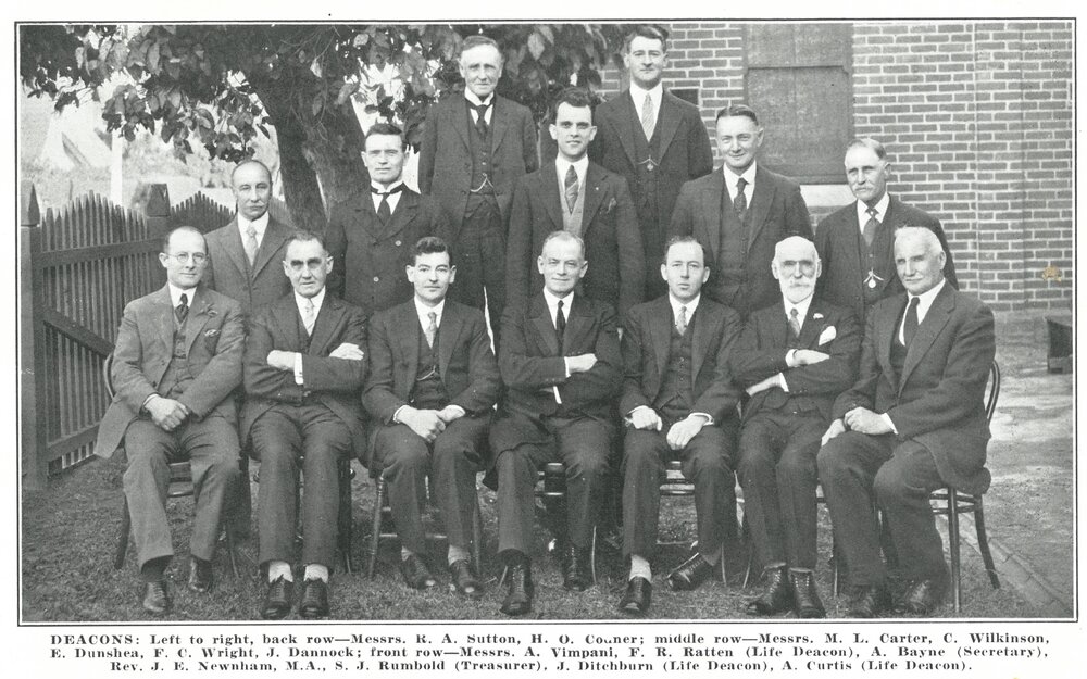 Deacons of Kew Baptist Church, circa 1931