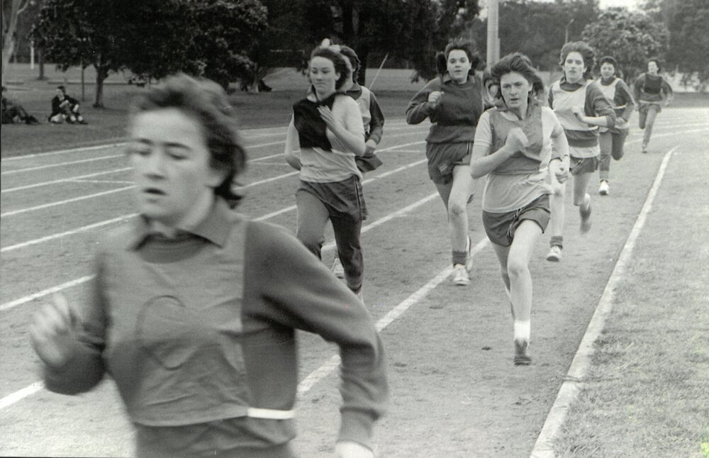 Girls athletics event at Bulleen, circa 1980s