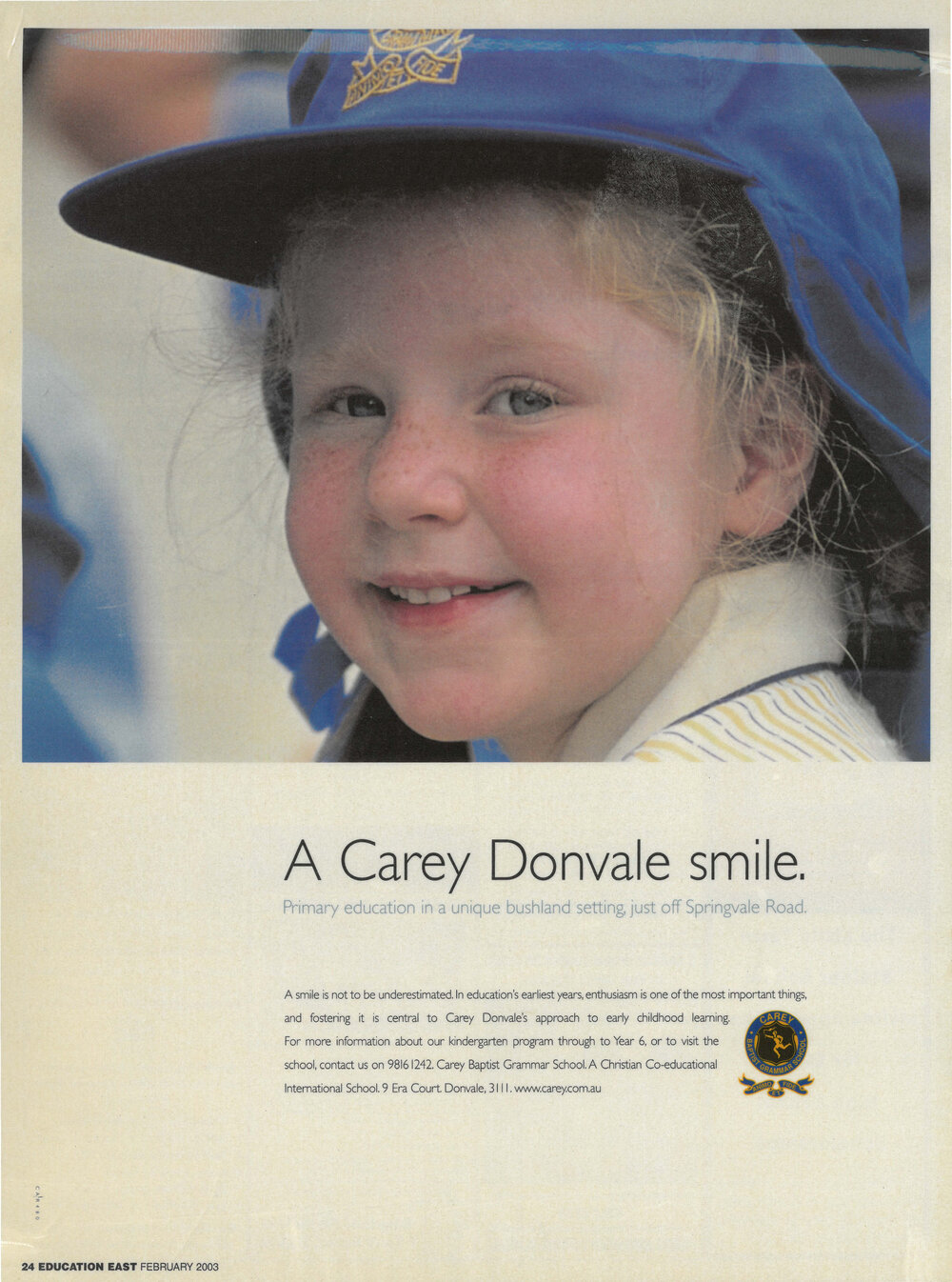 A Carey Donvale smile, 2003