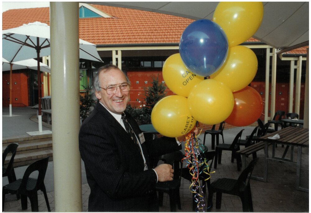 Keith Creed at  Carey Open Day, 1998