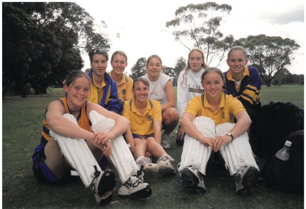 First XI girls' cricket team, 1999
