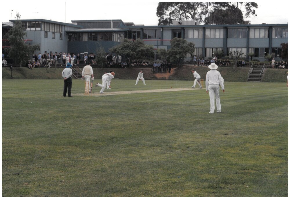 Celebrity cricket on Sandell Oval, 1999