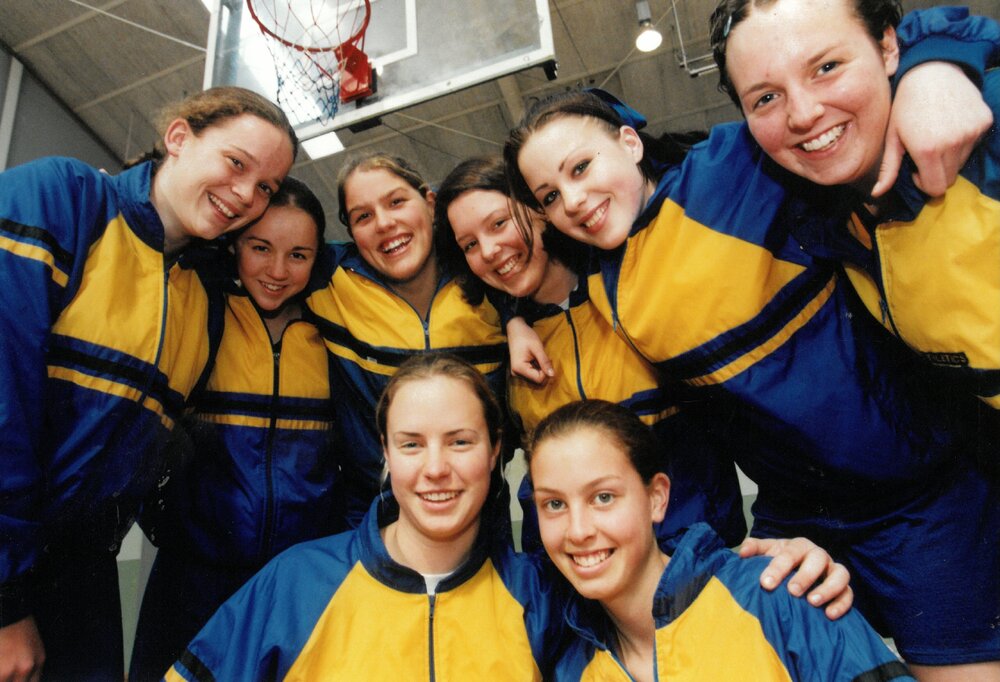 First Girls' Basketball premiership team, 1998