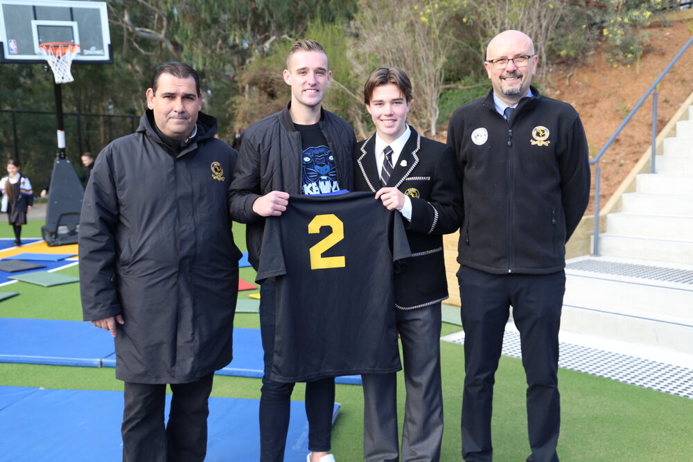 Nick Ansell at the opening of Donvale's redeveloped Lower Playground, 2017