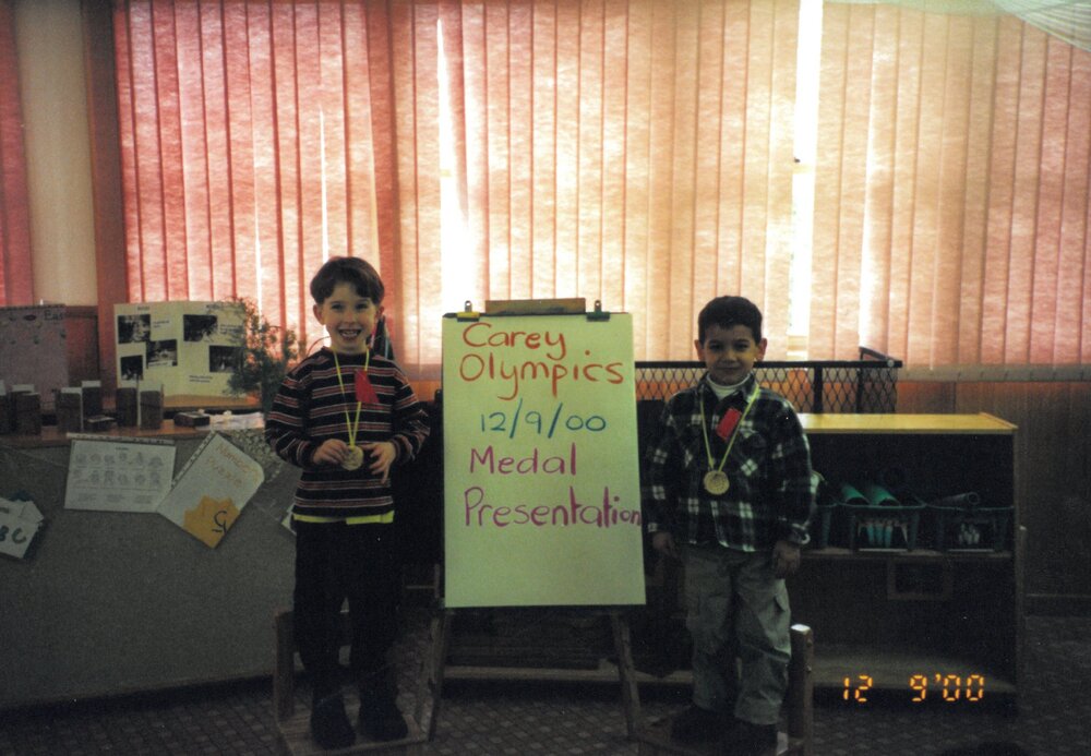 Carey Olympics medal presentation at Donvale, 2000