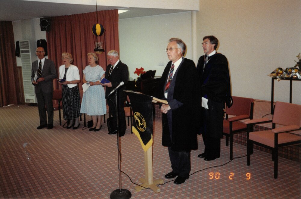 Inauguration of the Donvale Houses, 1990