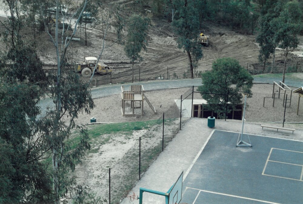 Original playground at Donvale, 1989