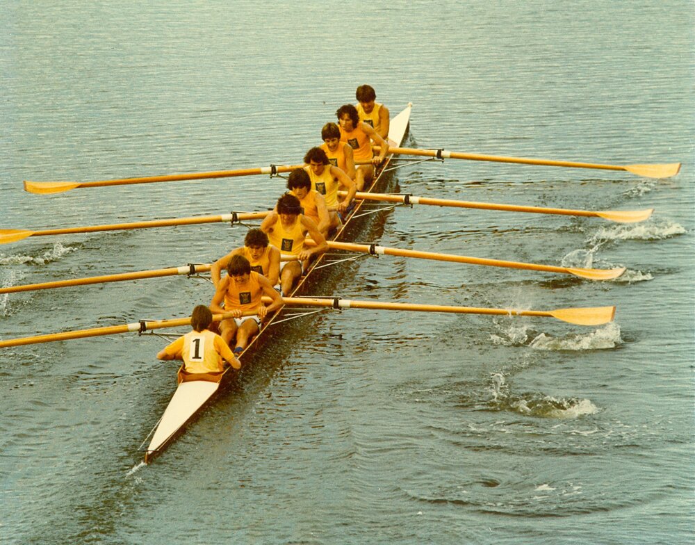 First XVIII rowing, 1980