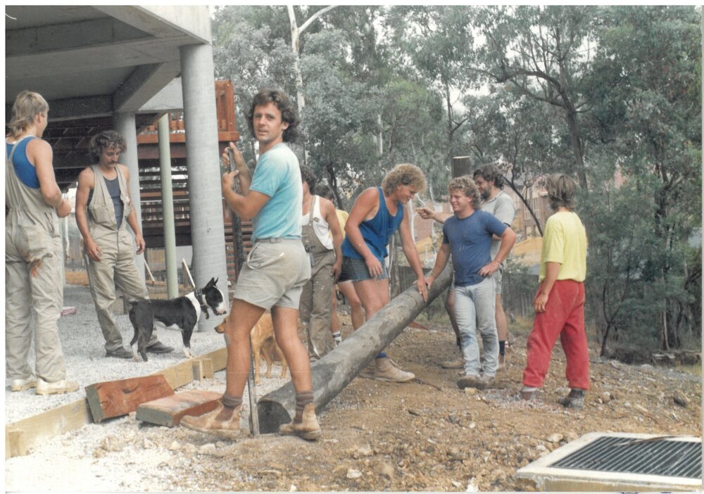 Construction works at Donvale prior to opening, 1988