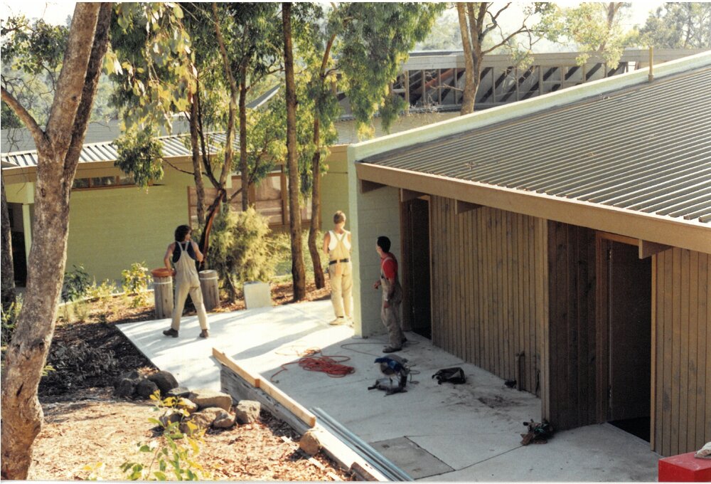 Construction works at Donvale, 1988