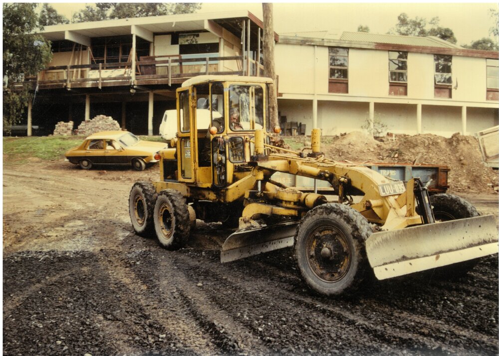 Renovation work at Donvale prior to opening, 1988