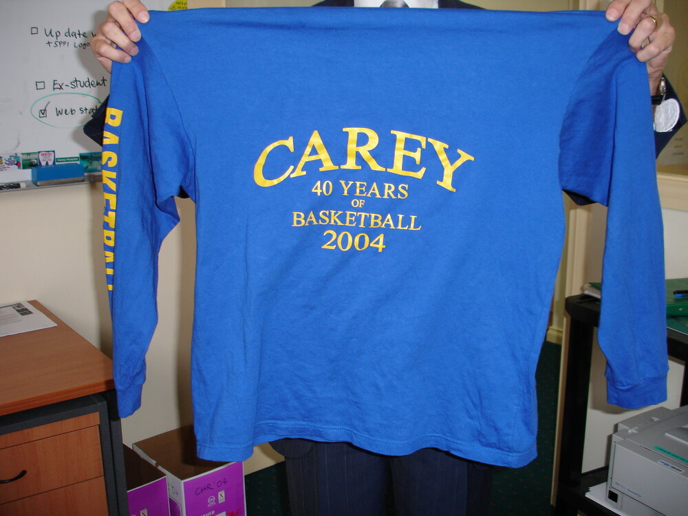 Forty years of basketball boys' warm up top, 2004