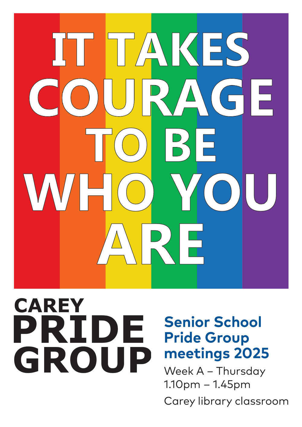 Carey Pride Group poster, 2025