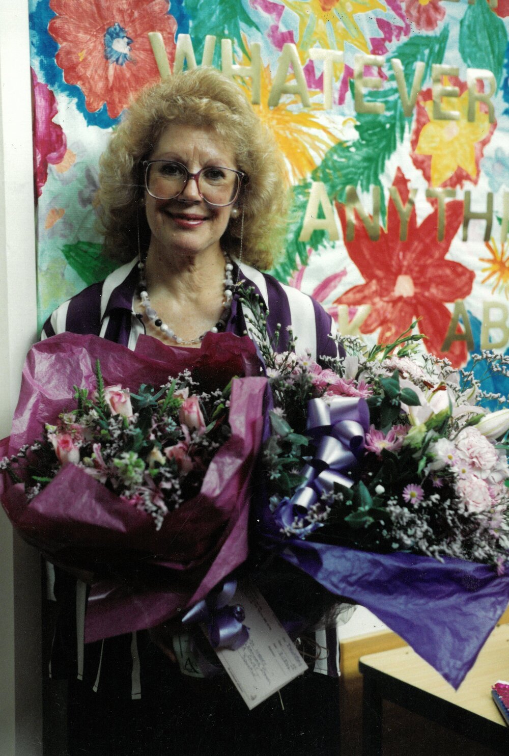 Art teacher, Wendy Weeks, 1994
