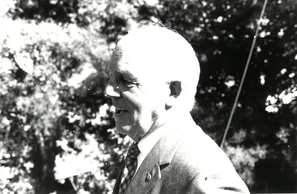 Mr Stuart Hickman at Founders Day, 1973