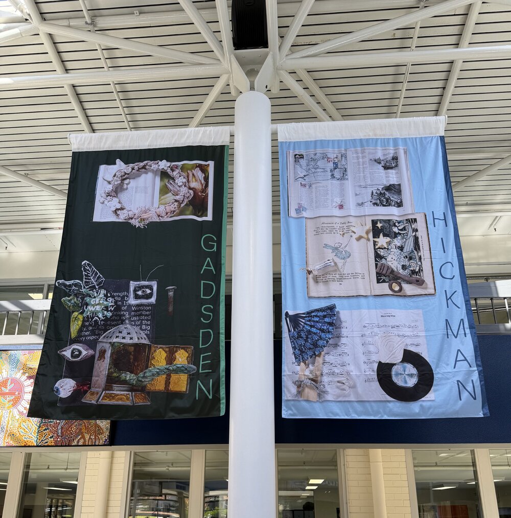 Gadsden and Hickman House banners, 2024