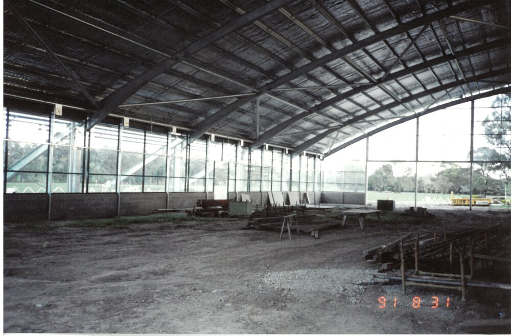 Construction of The Geoffrey Stevens Swimming Pool Complex at Bulleen, 1991