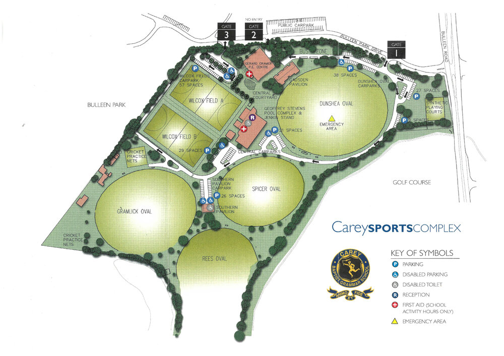 Map of Bulleen Sports Complex, 2007