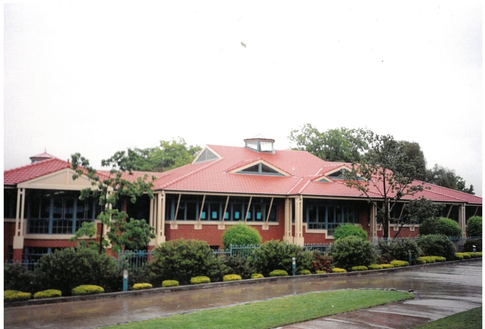 Rear view of the S. L. Hickman Junior School Building, 1997