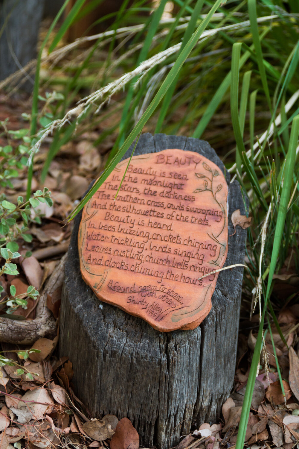 Poetry path, 1995