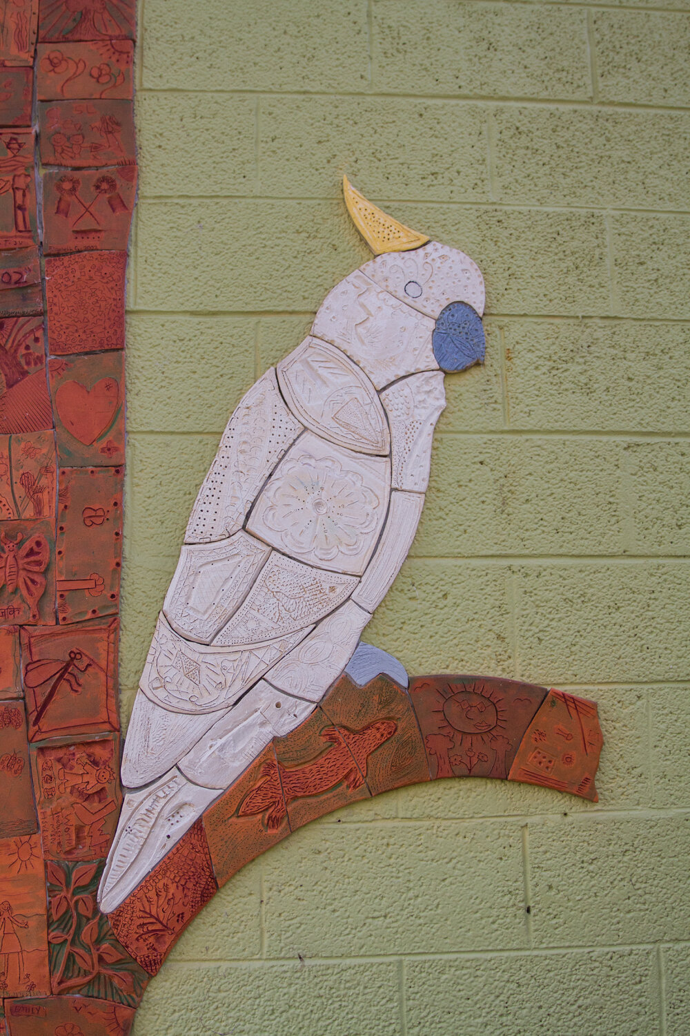 Section of the National Year of the Outback mural, 2002