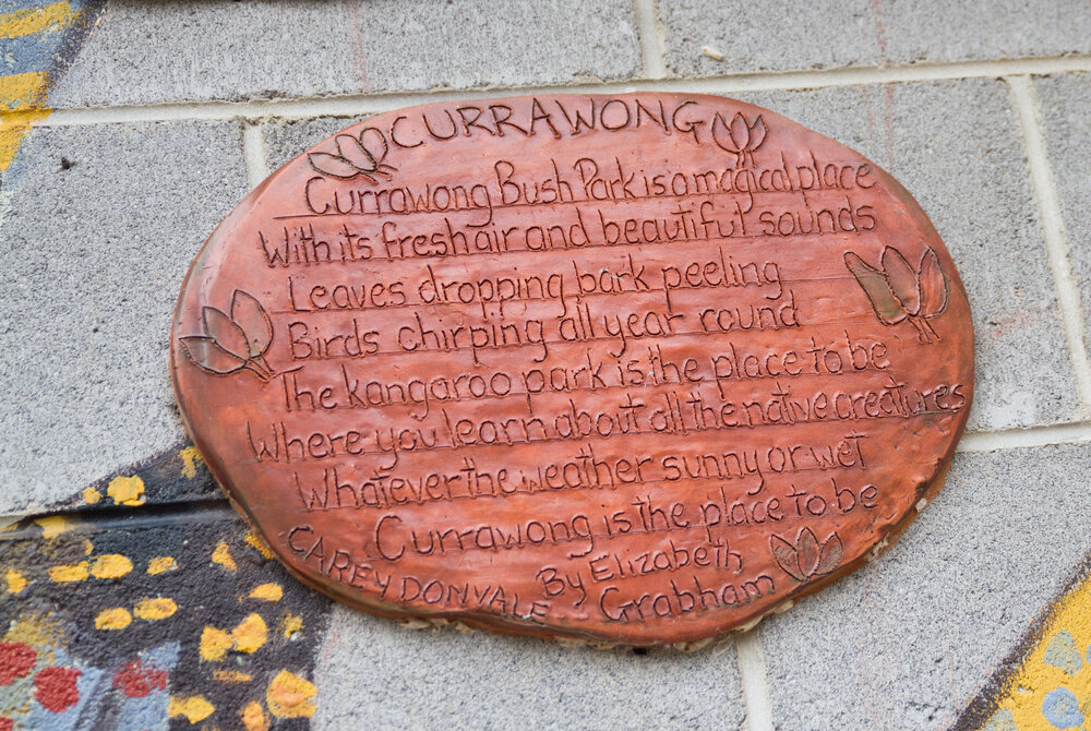 Currawong Bush Park Community Art Project, 2002