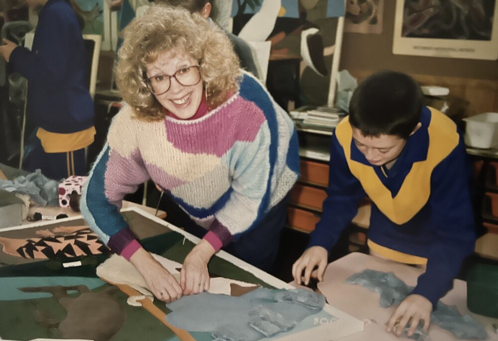 Wendy Weeks and students, 1993
