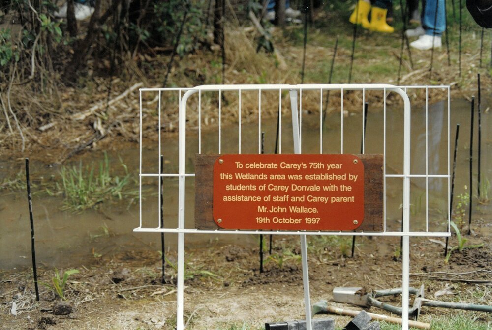 Openinf of the Donvale Wetlands Area, 1997