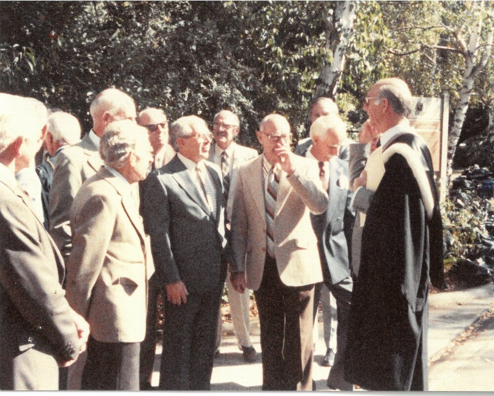 Foundation students at 60th anniversary of School celebrations, 1983