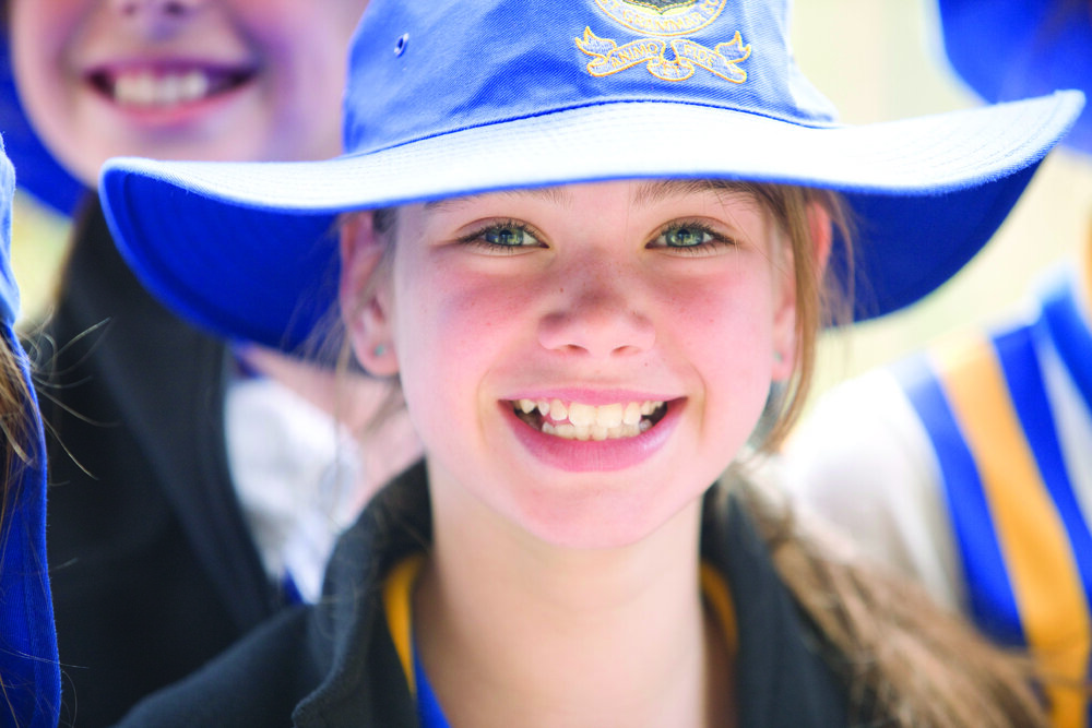 Donvale girl wearing summer hat, 2013