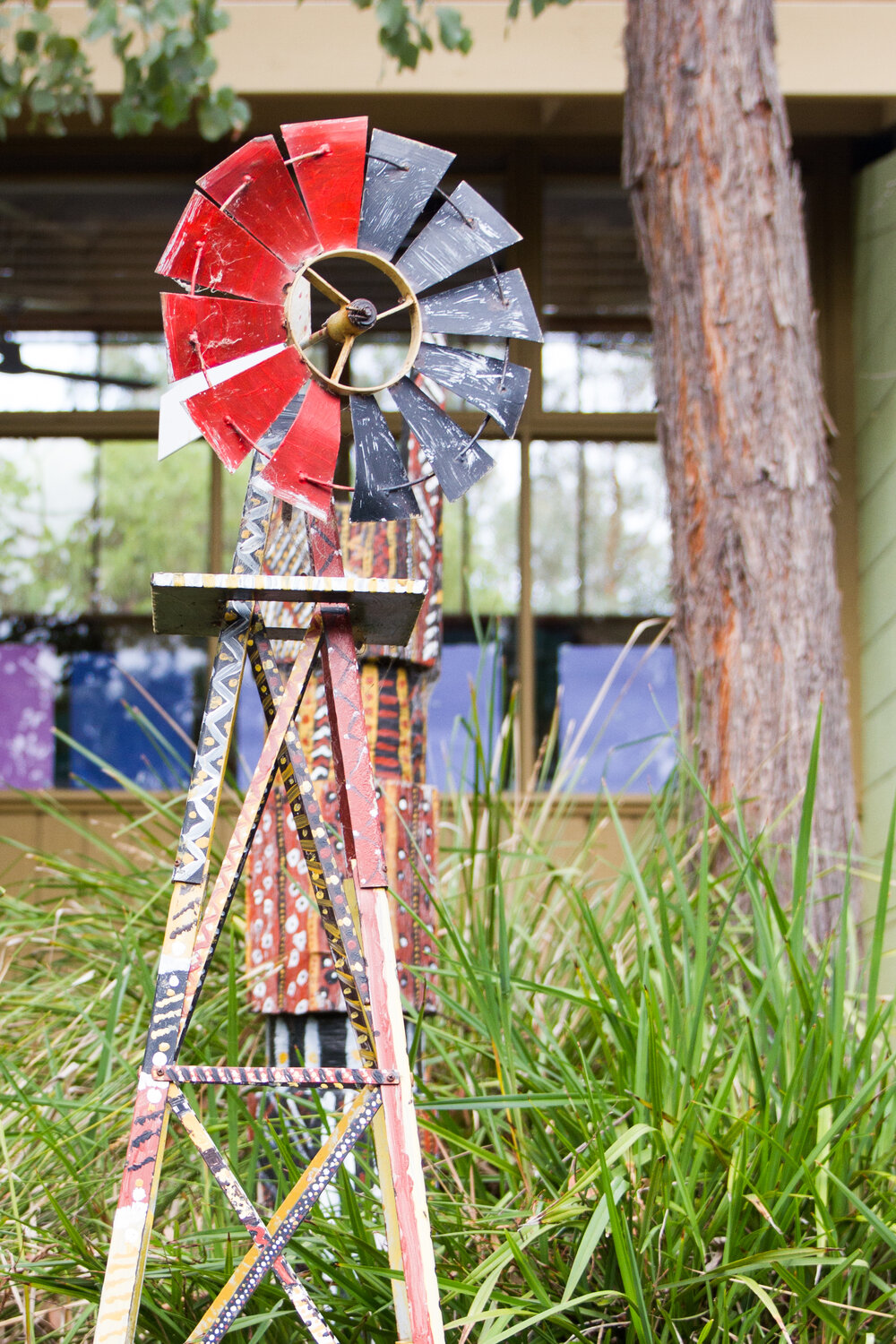 Indigenous windmill totem, 2000