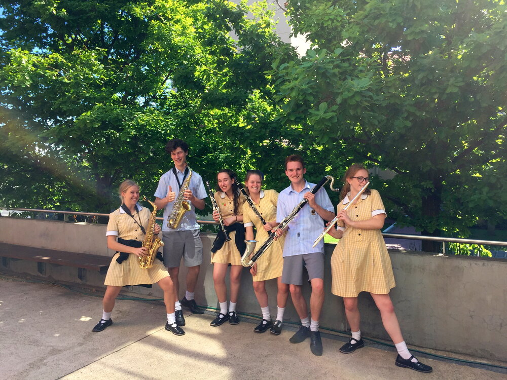 Last symphonic band rehearsal for Year 12 students, 2017