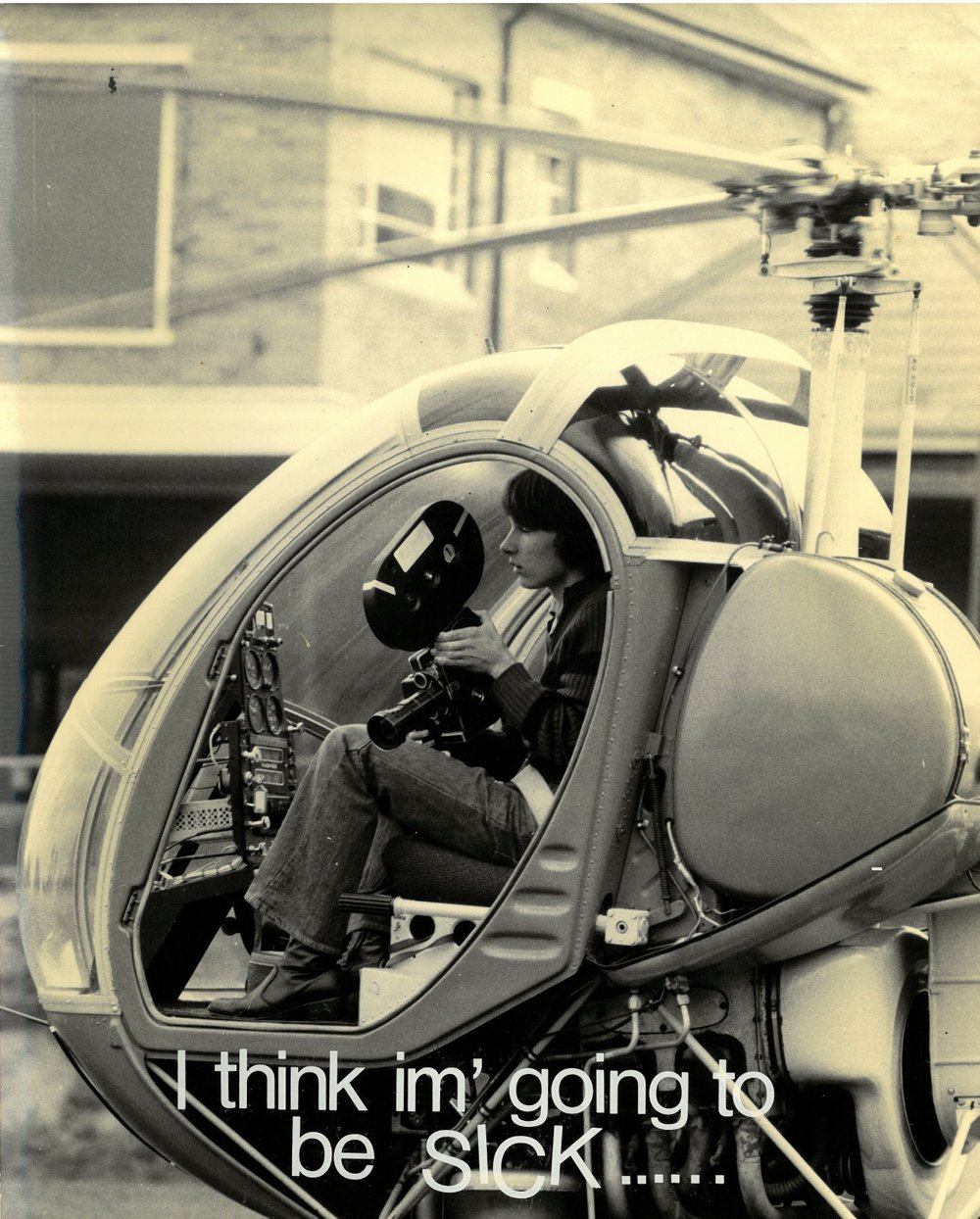 Tim Smart during production of 'Carey Is", 1972