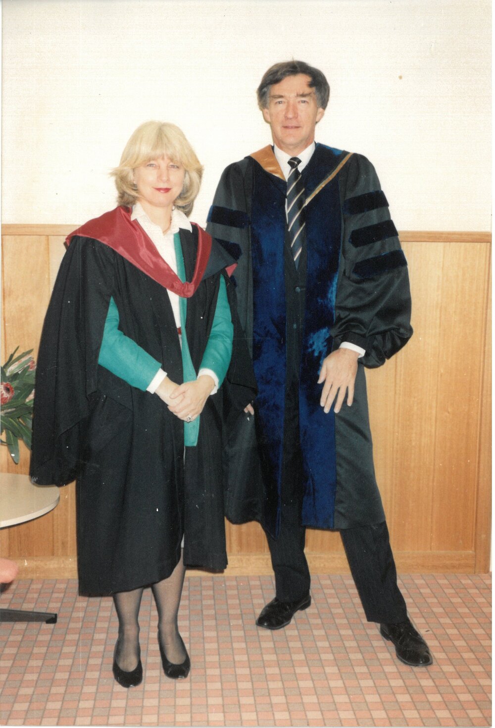 Mrs. Helen Telford and Dr Ross Millikan, 1992