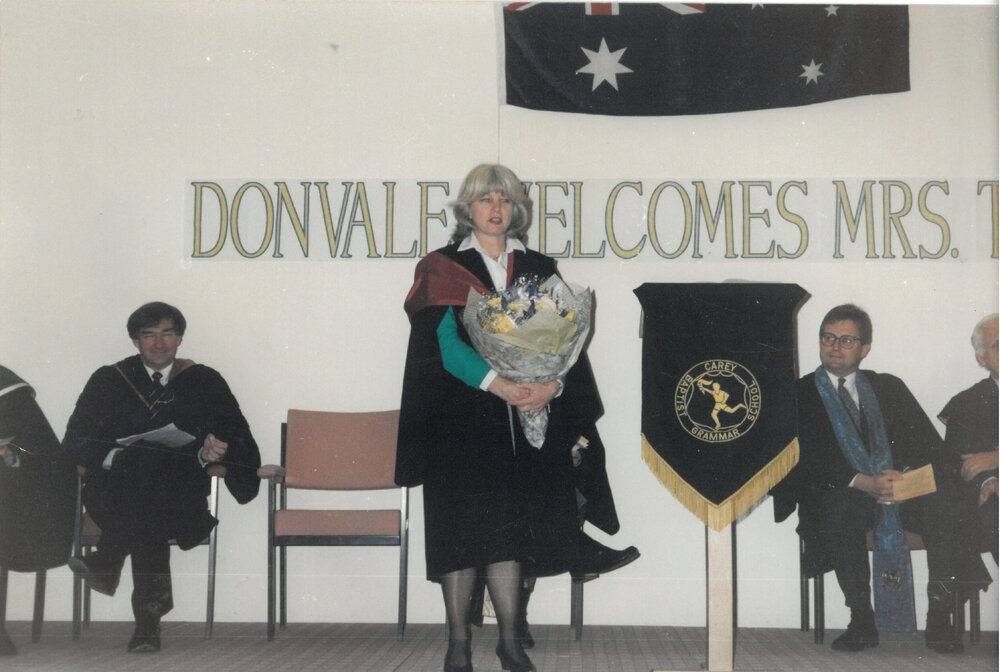 Donvale welcomes Mrs. Telford, 1992