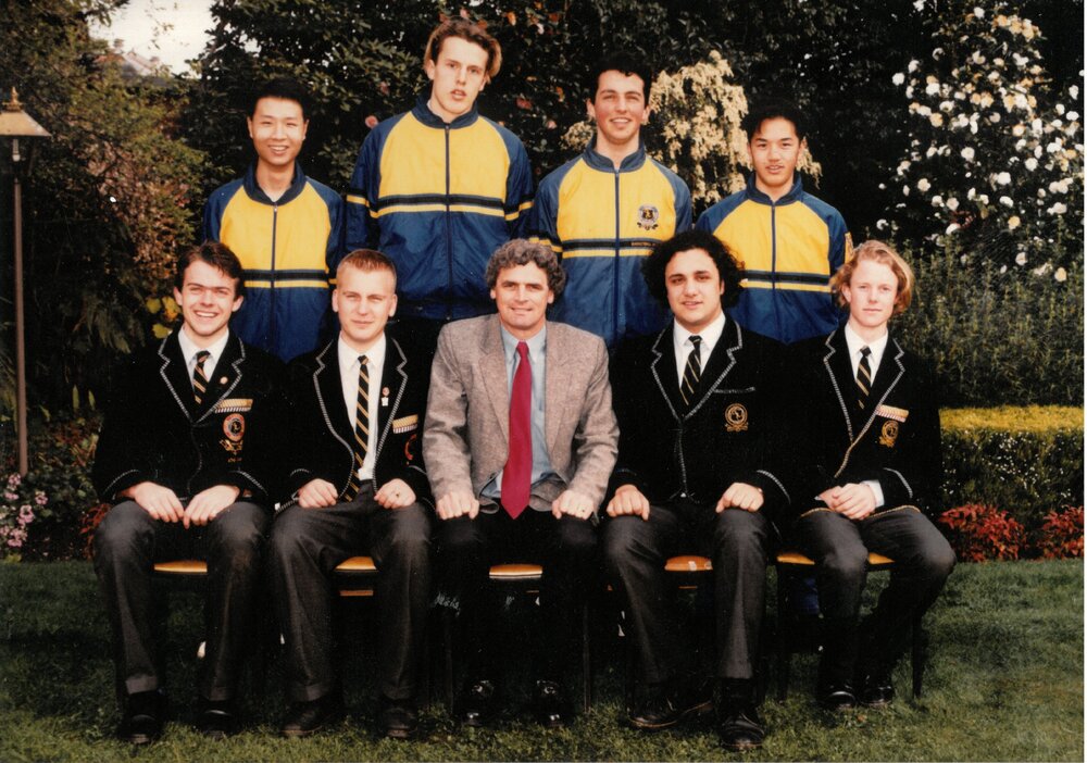 Boys' first volleyball team, 1993