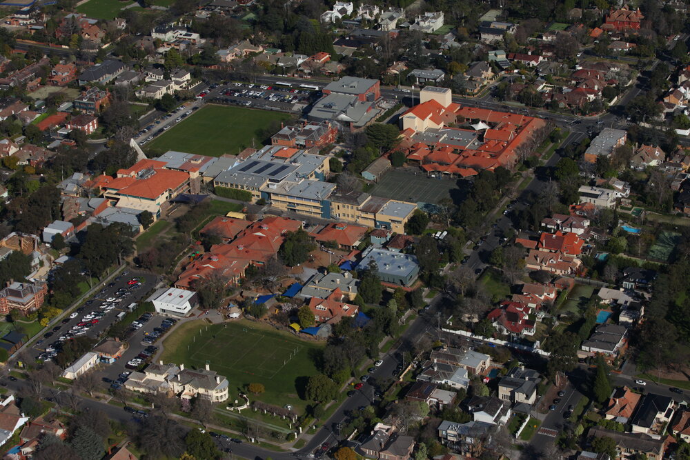 Aerial view of Kew campus, 2011