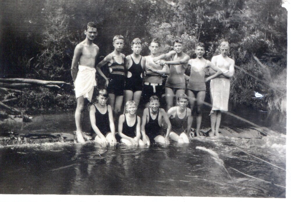Scout Christmas camp at Gilderoy, 1932