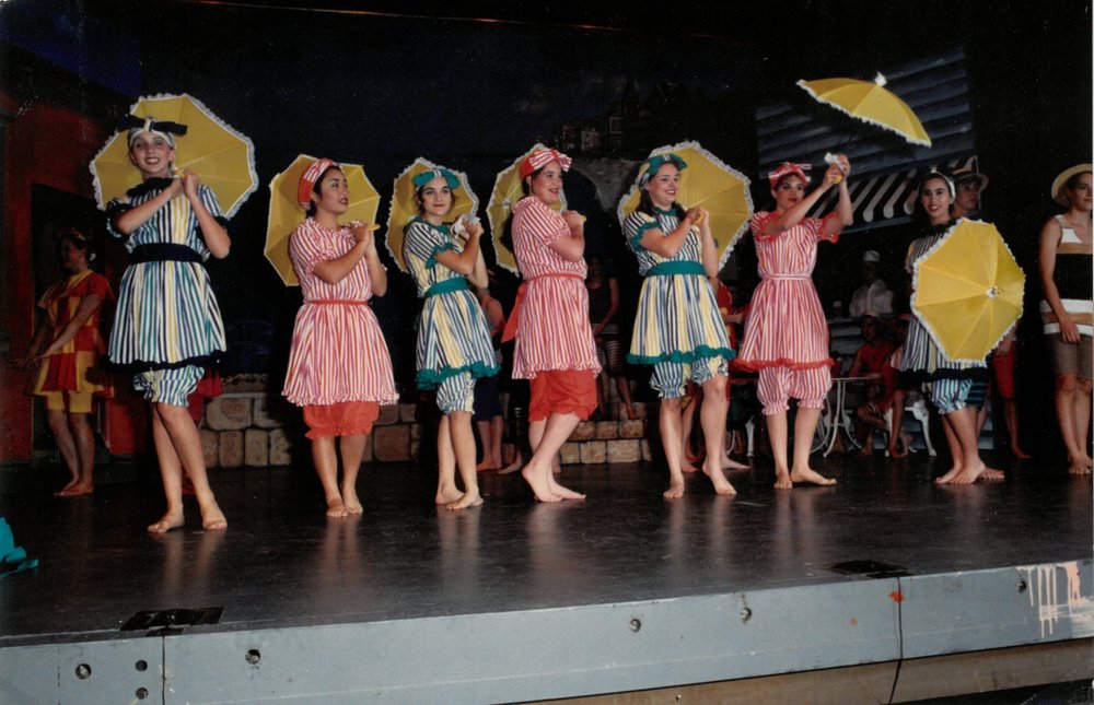 Scene from the senior school musical 'The Boy Friend', 1993